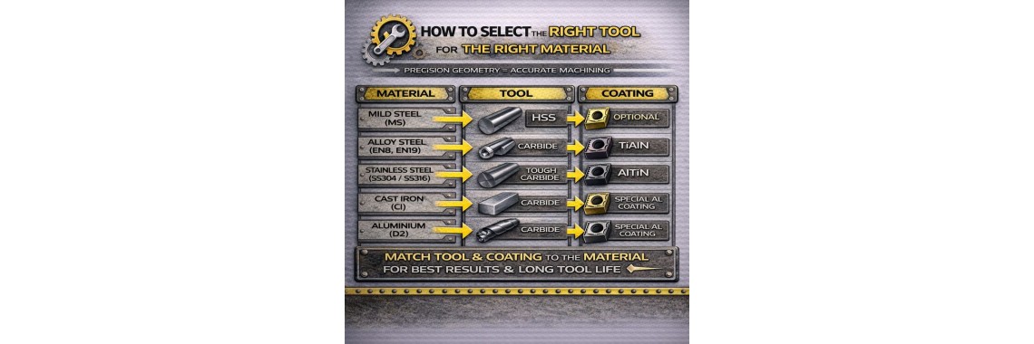 How to Select the Right Tool for the Right Material – A Practical Machining Guide