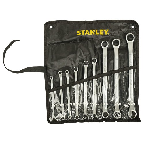 Stanley Shallow Offset Ring Spanner Set – ANSI 9 Pcs