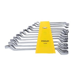 Stanley Shallow Offset Ring Spanner Set – CRV 12 Pcs, Bi-Hex