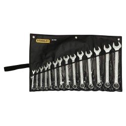Stanley Slimline Combination Spanner Set – CRV 14 Pcs, Inches Stanley Slimline Combination Spanner Set – CRV 14 Pcs, Inches
