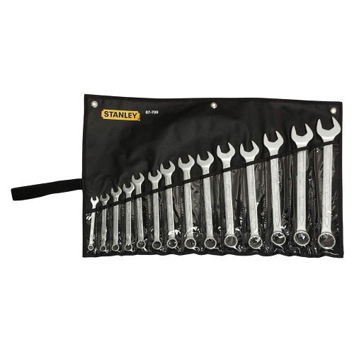 Stanley Slimline Combination Spanner Set – CRV 14 Pcs, Inches