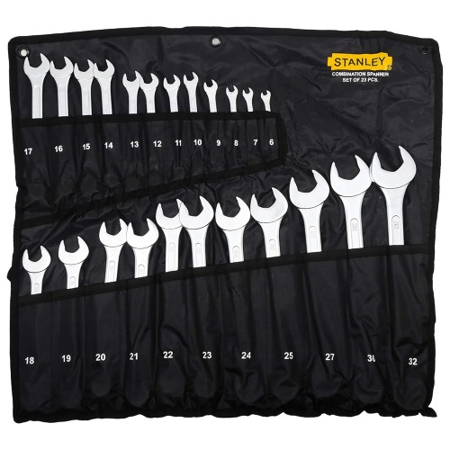 Stanley Combination Spanner Set – CRV 23 Pcs