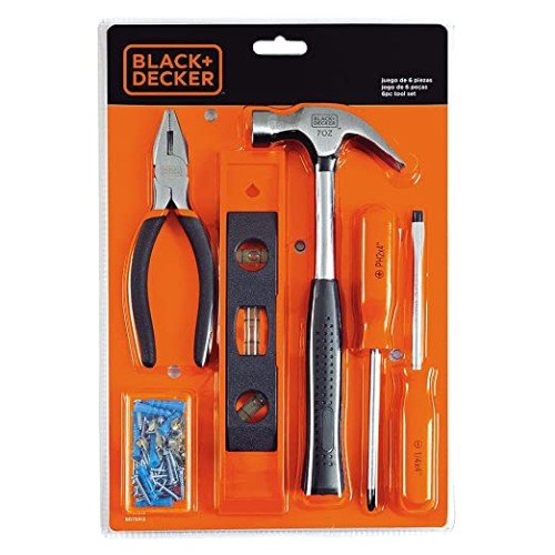 BLACK DECKER 6 Pc Tools Kit BLACK DECKER 6 Pc Tools Kit