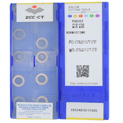 ZCC RDKW10T3MO Carbide Insert YBG202 (Pack of 10) ZCC RDKW10T3MO Carbide Insert YBG202 (Pack of 10)
