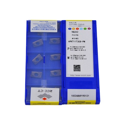 ZCC APKT11T308-PM Carbide Insert YBG202 (Pack of 10)