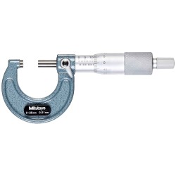 Mitutoyo Outside Micrometer 0–25 mm