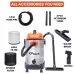 KP Tech 1400W 30L Stainless Steel Wet & Dry Vacuum Cleaner BK–VC301200