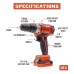 KP Tech 12V Cordless Drill BK–CLID25002