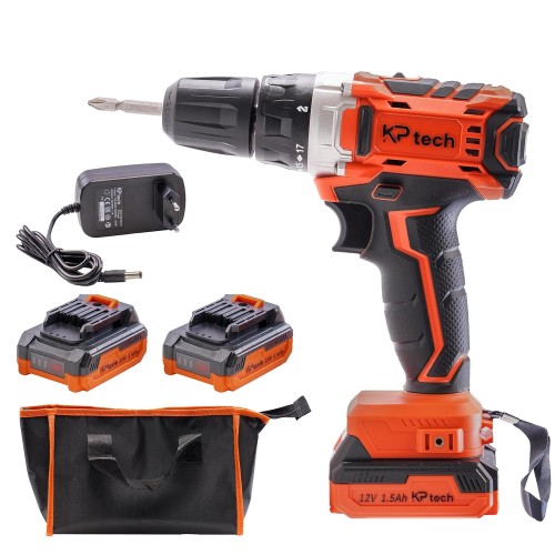 KP Tech 12V Cordless Drill BK–CLID25002