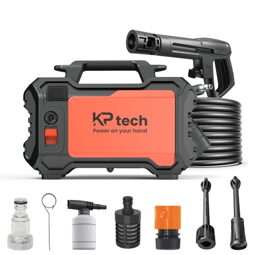 KP Tech 1400W High Pressure Washer BK–PWP1400