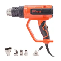 KP Tech 2000W Heat Gun with Accessories BK–HT2000-A KP Tech 2000W Heat Gun with Accessories BK–HT2000-A